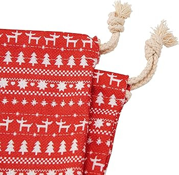 HBlife Santa Sack, 9.8 X 12.6 Inch Large Santa Bags for Gifts, Personalized Christmas Sacks for P... | Amazon (US)