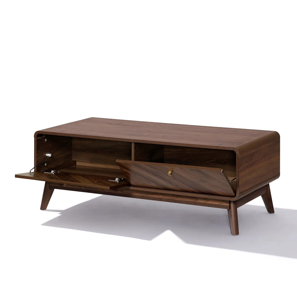 Theo Columbia Engineered Wood Coffee Table with Storage | Wayfair North America