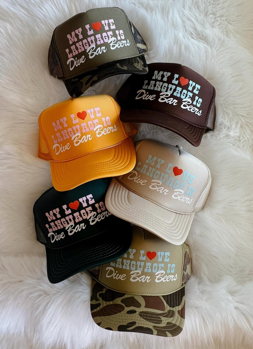 My Love Language Custom Trucker Hat - Etsy | Etsy (US)