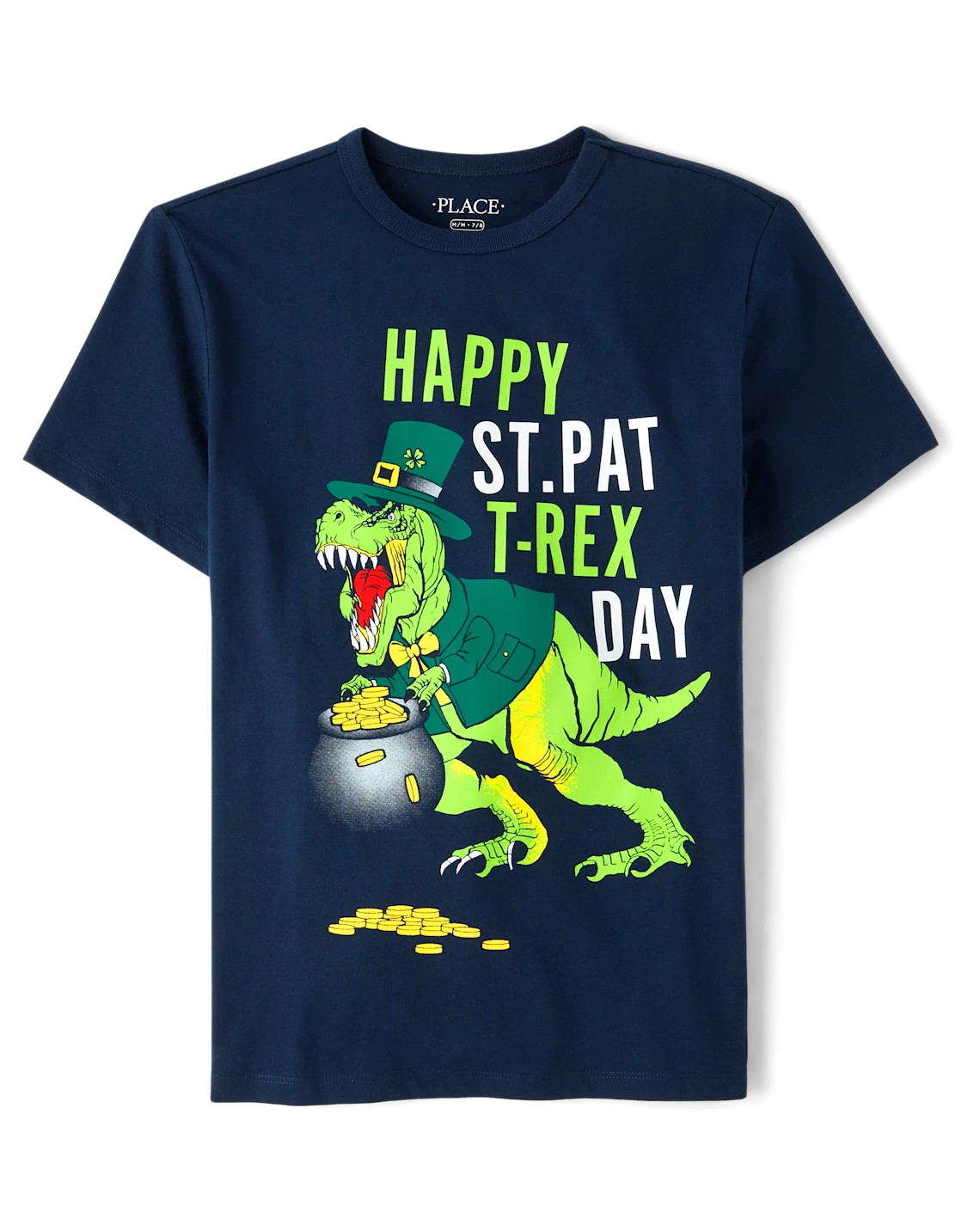 Boys St. Patrick's Day T-Rex Graphic Tee - blue | The Children's Place