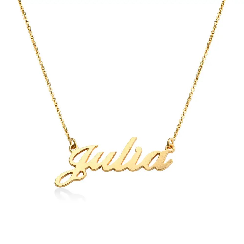 Classic Cocktail Name Necklace in 18k Gold Plating | MYKA