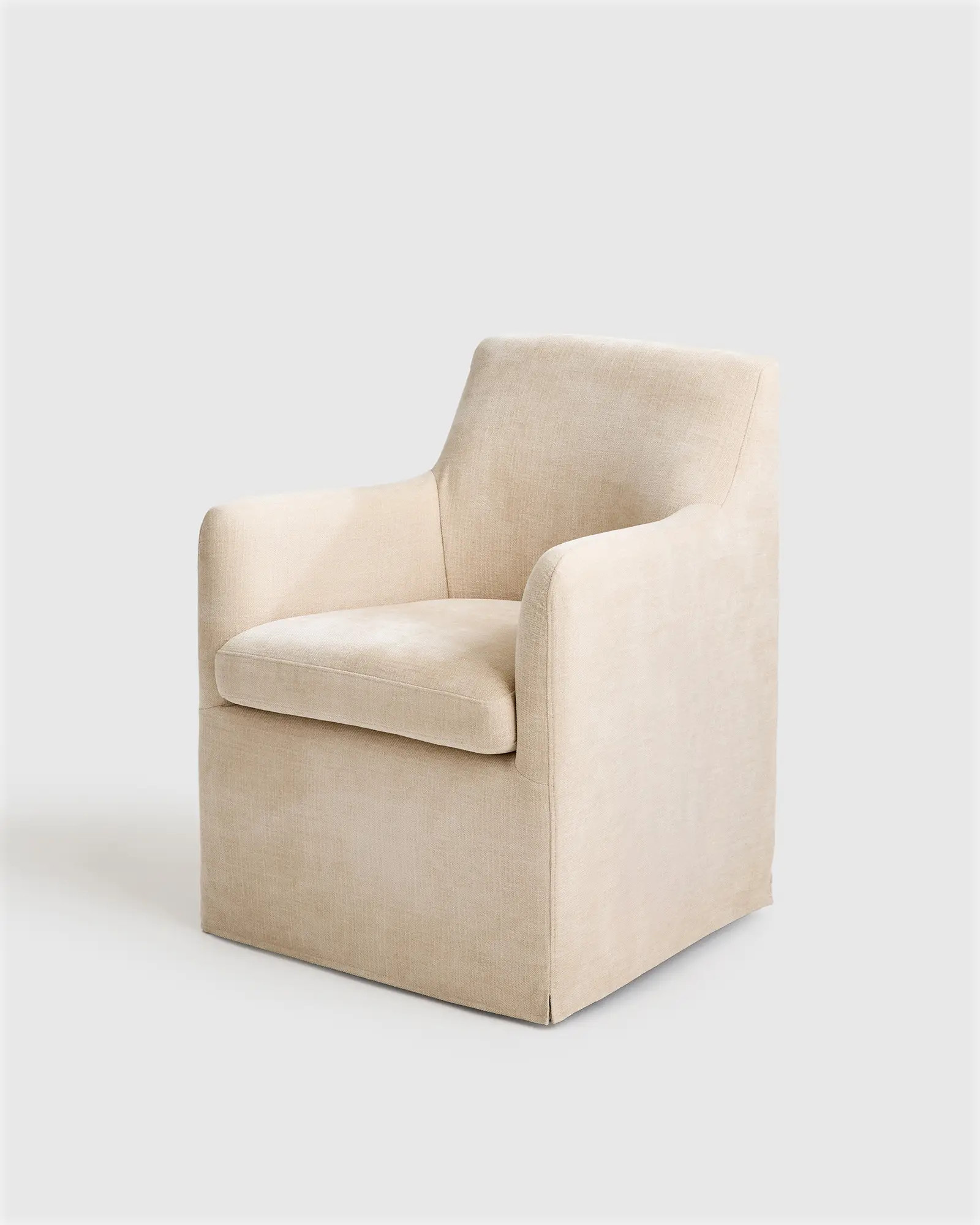 Performance Chenille Curved Back Dining Chair | Quince