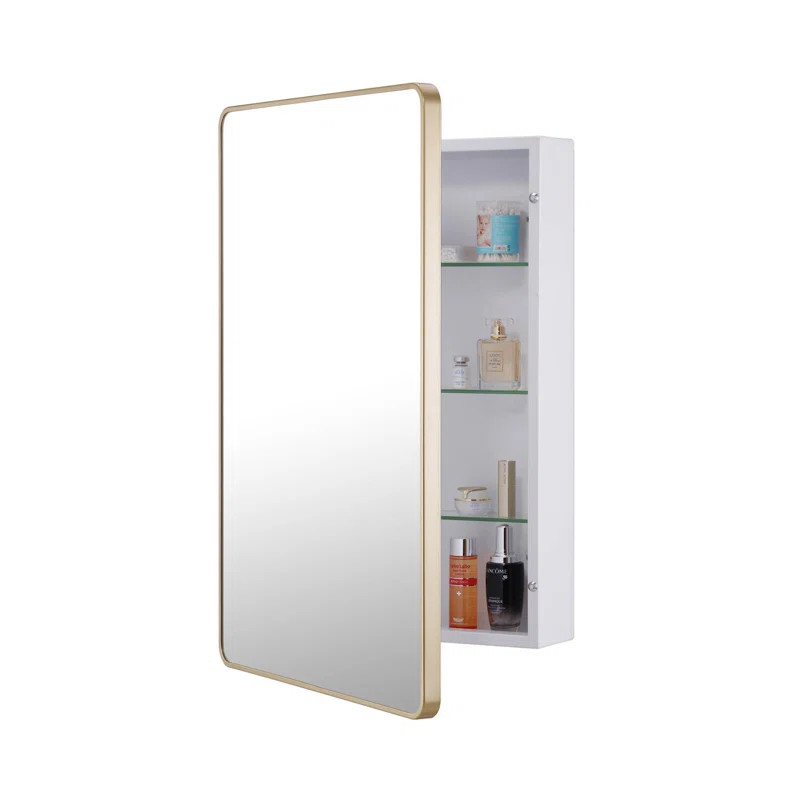 Efthimios Surface Mount Framed 1 Doors Medicine Cabinet with Adjustable Shelves | Wayfair North America
