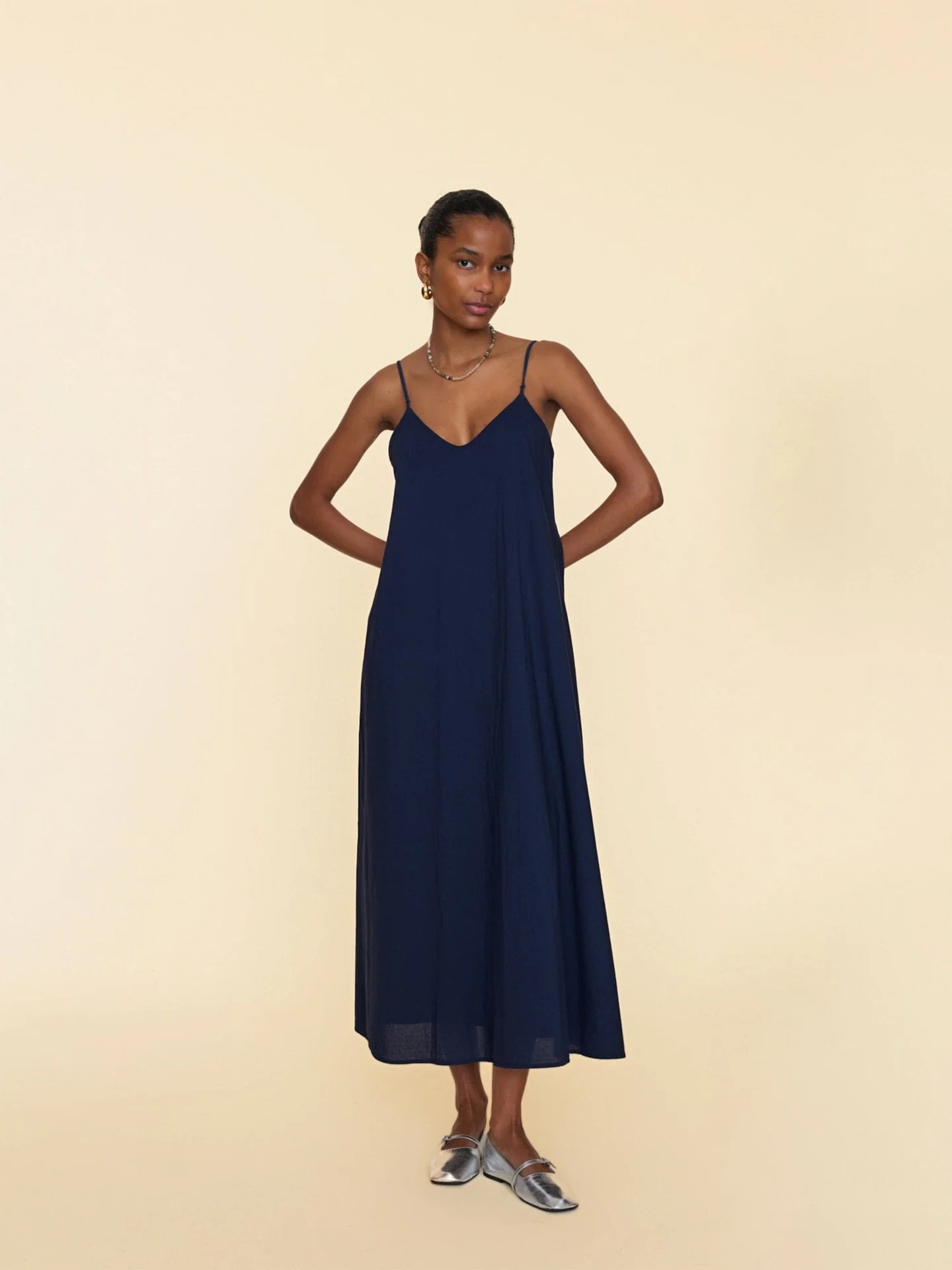 Navy Teague Dress | Xirena