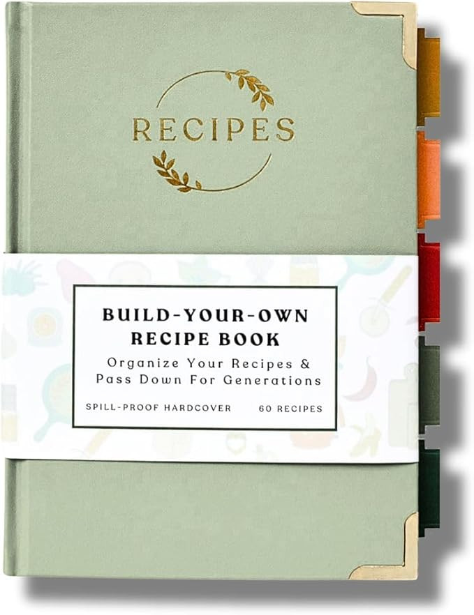 Kikaze Collection Blank Recipe Notebook | Blank Recipe Book to Write in Your Own Recipes | Artisa... | Amazon (US)