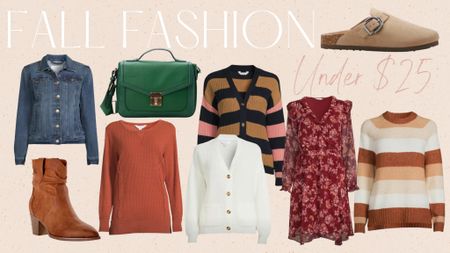 Fall fashion finds under $25

Walmart style
Walmart fashion 
Birkenstock dupes
Short cardigan 
Green purse
White cardigan 
Fall dress 

#LTKstyletip #LTKSeasonal #LTKunder50