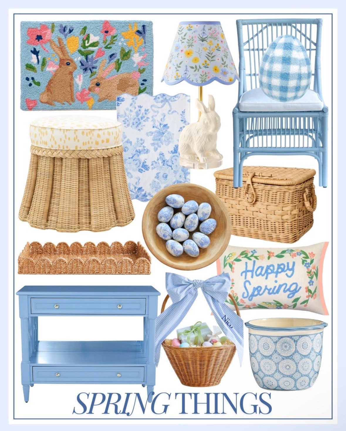 Spring decor Easter home decor 
Grandmillennial Preppy home
Easter bunnies Easter basket 

#LTKStyleTip #LTKHome #LTKSeasonal