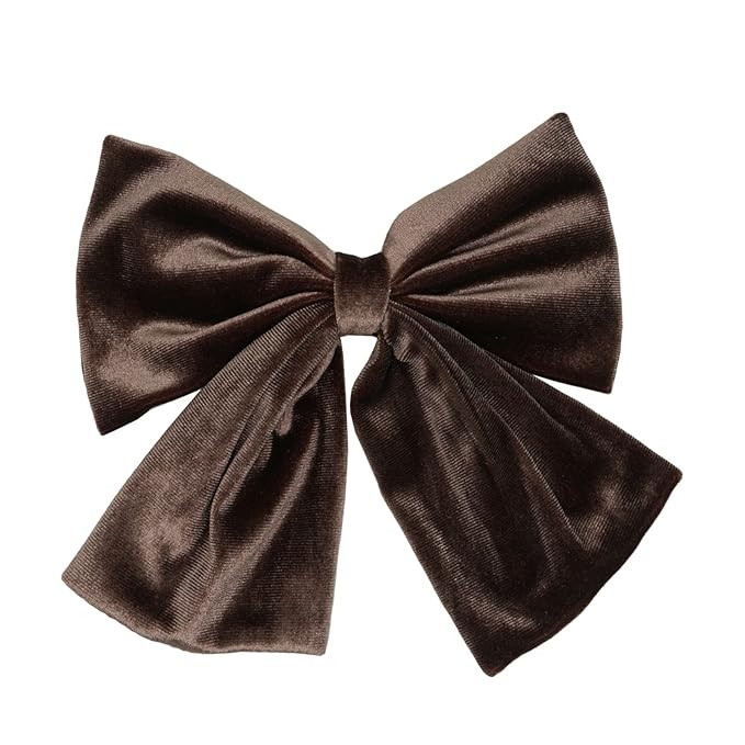 Spenlly 6.5 Inch Large Velvet Hair Bows Clip Big Hair Bow Alligator Clip Hair Barrettes Hair Acce... | Amazon (US)
