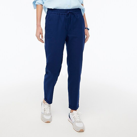 Linen-cotton drawstring pant | J.Crew Factory