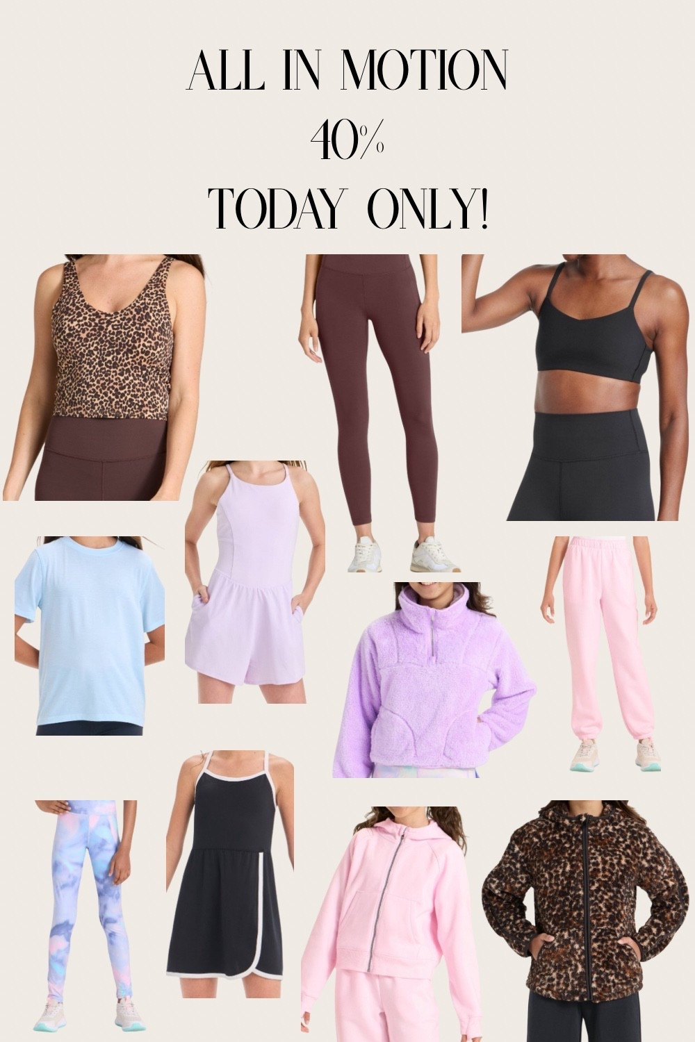 Girls and women All in Motion at Target 40% off Today Only!!!

#LTKSaleAlert #LTKFamily #LTKKids