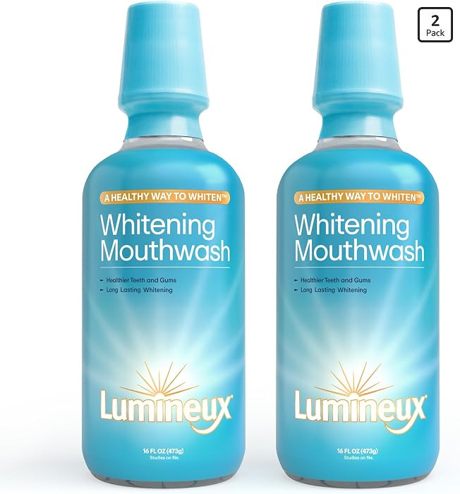 Lumineux Teeth Whitening Mouthwash, 16 Oz. 2 Pack - Peroxide Free - Whitening Without The Sensiti... | Amazon (US)