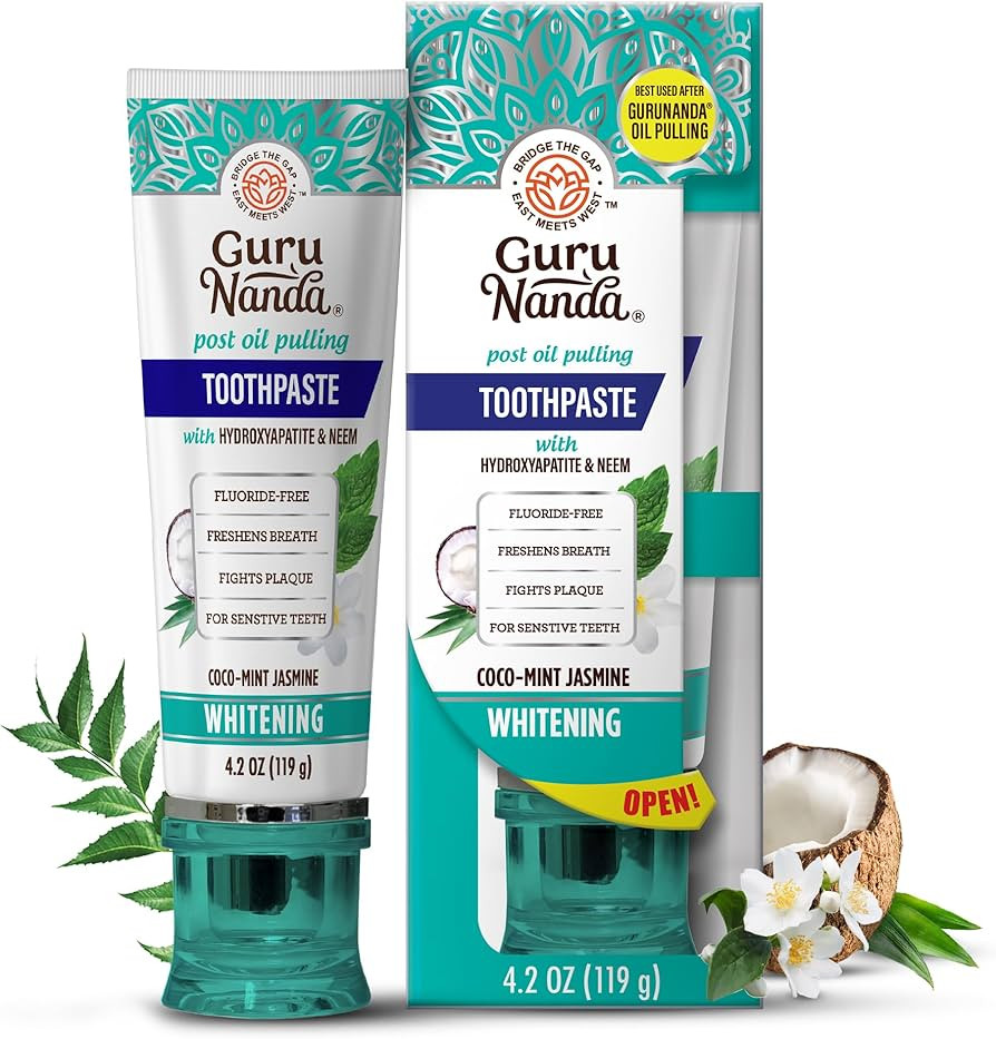 GuruNanda Hydroxyapatite Toothpaste, SLS & Fluoride Free, Whitening Toothpaste - Freshens Breath,... | Amazon (US)