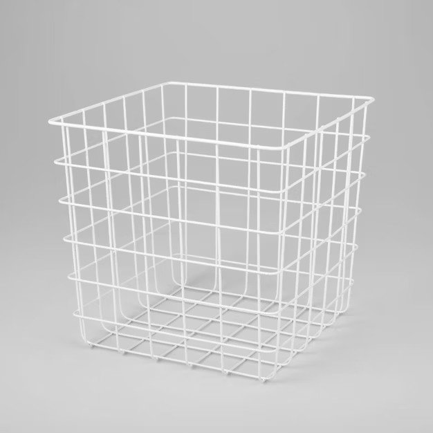 Decorative Wire Basket Square White - Brightroom™ | Target