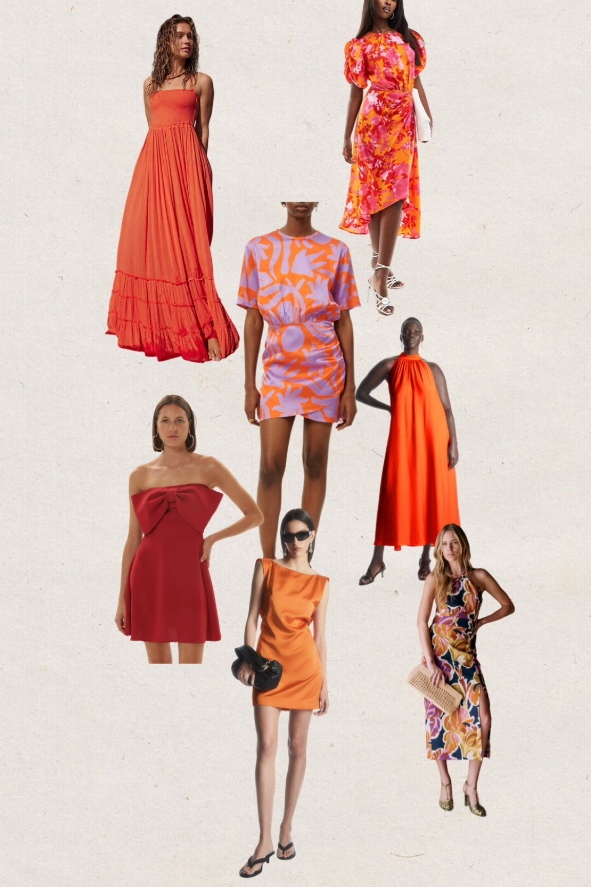 Wedding guest dress ORANGE 

#LTKeurope #LTKwedding