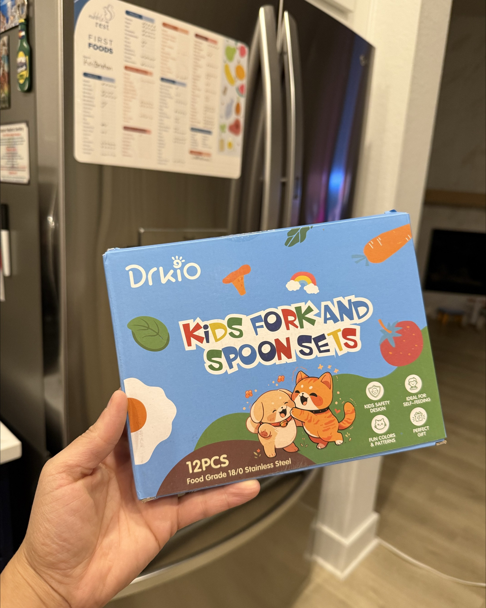 Kids stainless fork and spoon set. Under $12

#LTKHome #LTKKids #LTKBaby