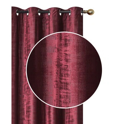 Velvet Semi-Sheer Curtain Pair | Wayfair North America