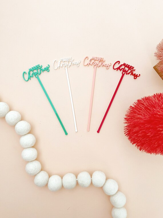 Christmas Stirrers Merry Christmas Stirrers Christmas Stir | Etsy | Etsy (US)