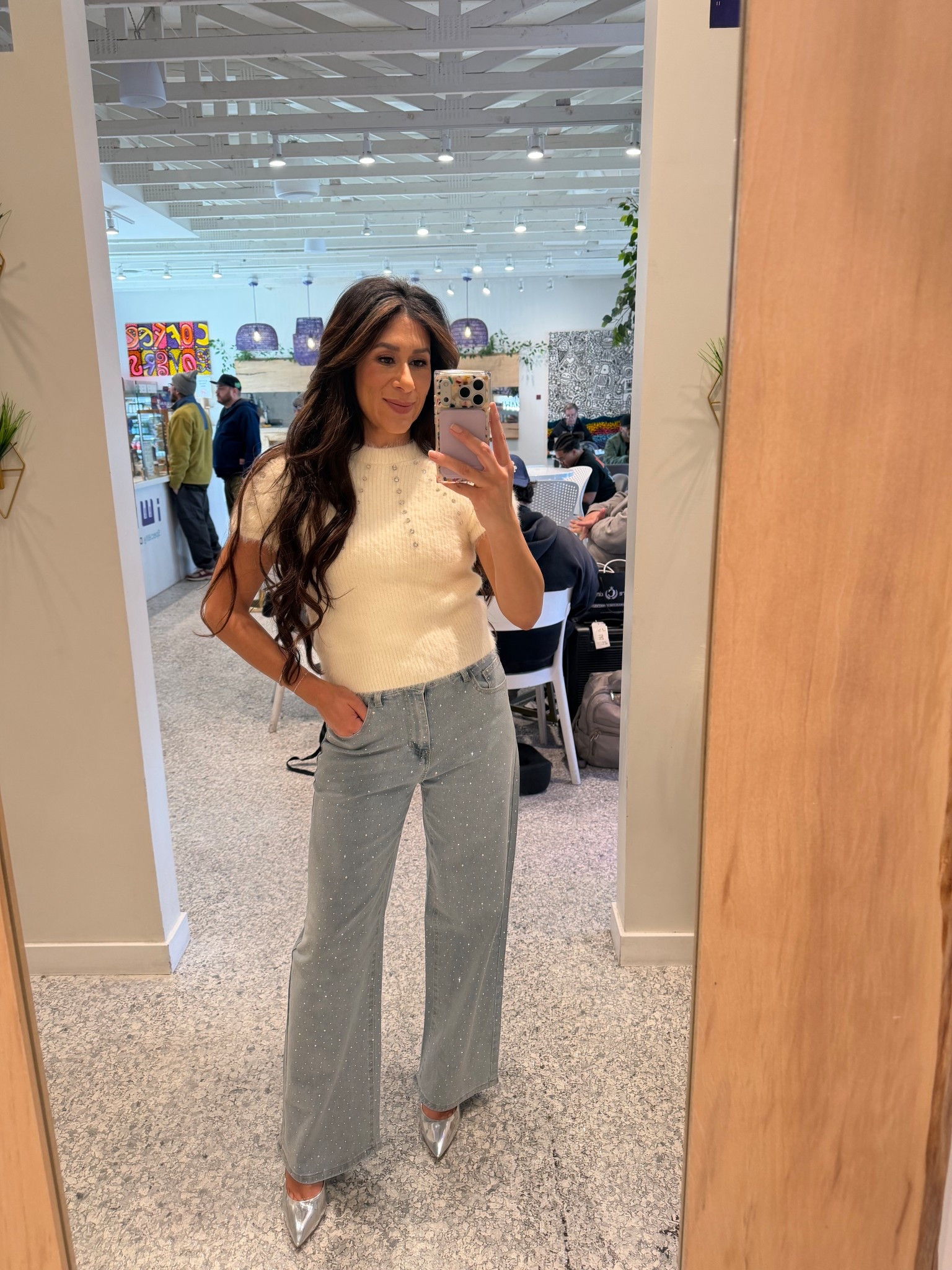 Fit of the day. Absolutely love this look! Comfy but still fun!!! Give me all the sparkle. Wearing a size small in the pants  

#LTKOver40 #LTKootd #LTKSeasonal