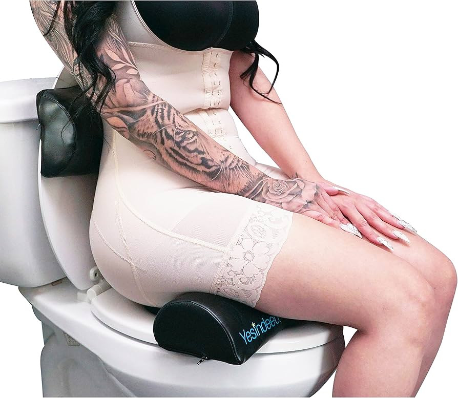 Brazilian Butt Lift Toilet Seat Riser Pillow + Back Support - Dr. Approved BBL Foam Pillow With w... | Amazon (US)