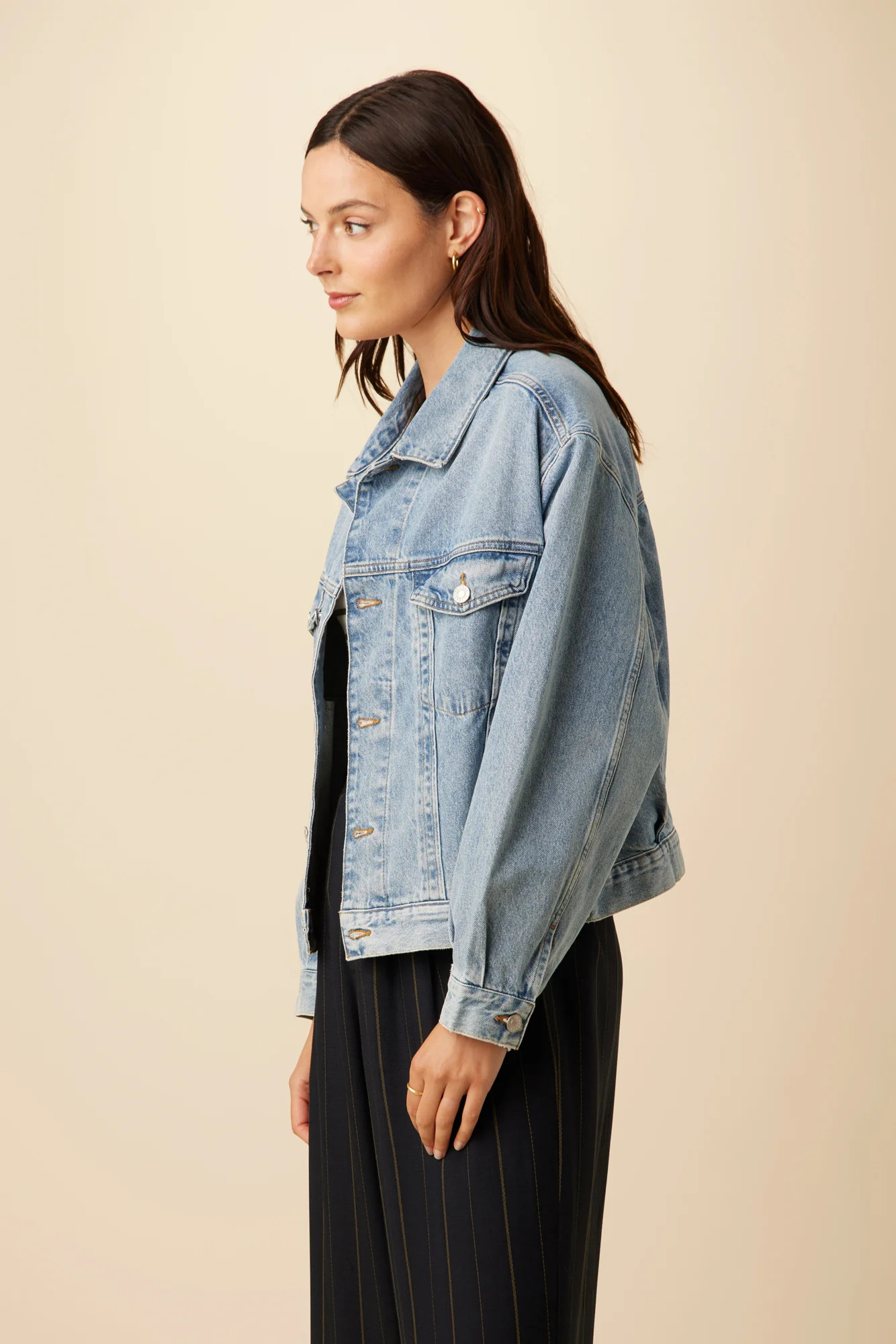 AGOLDE Charli Denim Jacket - Debate | Amour Vert