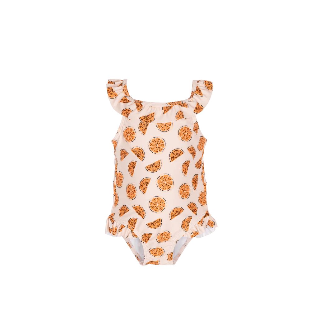 Cuties in Clementine One-Piece Swimsuit | The Oaks Apparel Company