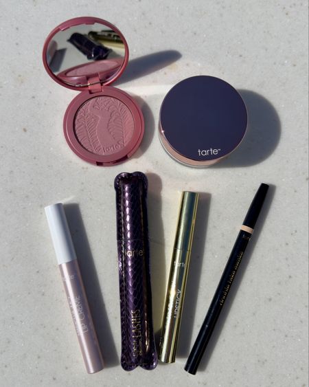 My #Tarte Products 💄 
Blush - Blushing bride 
Mascara- Black 
Lip Crème - Lotus
Maracuja Lipstick - Rose


#LTKBeauty #LTKSeasonal #LTKxelfCosmetics