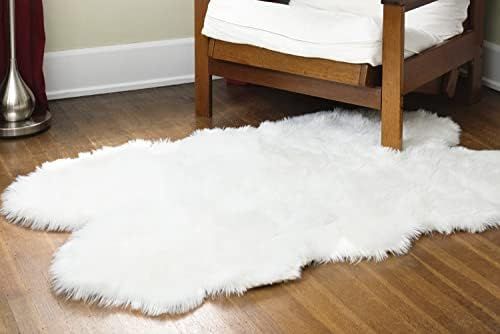 Silky Super Soft White Faux Sheepskin Shag Rug Faux Fur | Machine Washable | Great for Photograph... | Amazon (CA)