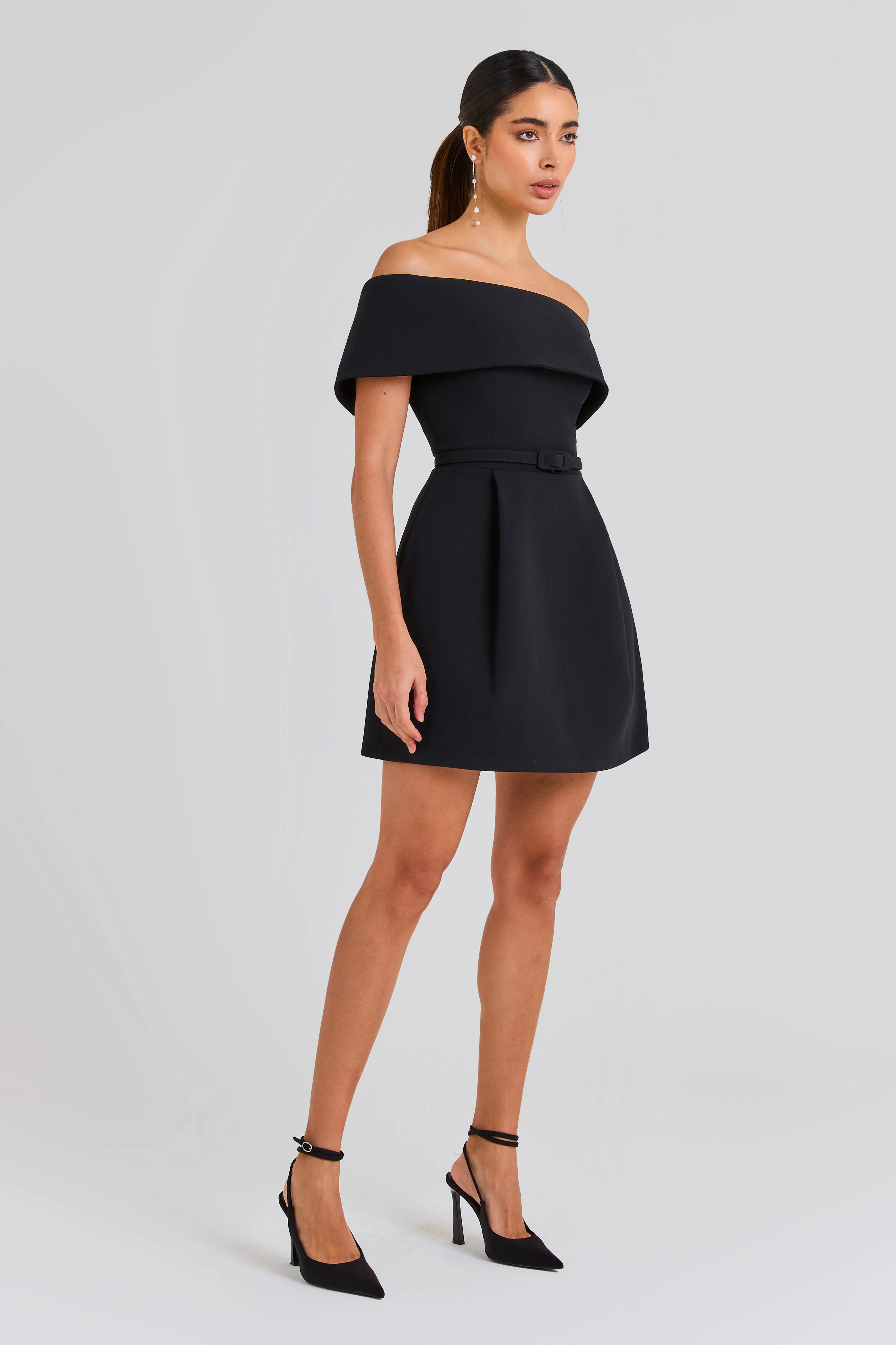Harper Black Dress | Nadine Merabi