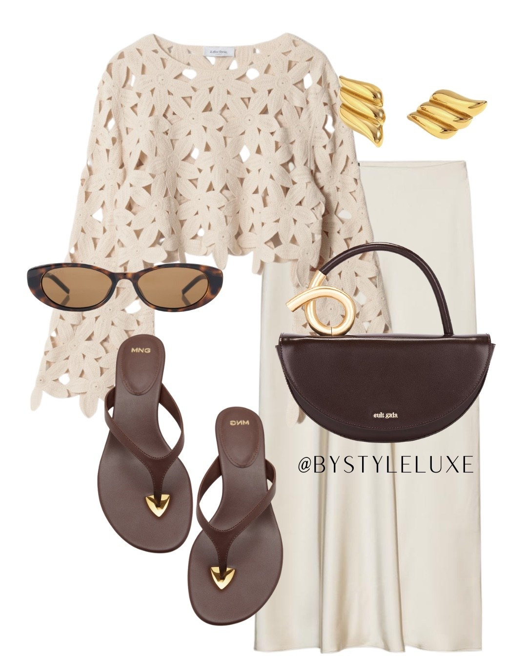 ZARA SUMMER - styling a wardrobe staple, the satin skirt from Zara with this gorg crochet top and brown accessories to elevate the look. Perfect date night look or holiday look

#summeroutfit #holidayoutfit #datenight 

#LTKdatenight #LTKsummer #LTKshoes