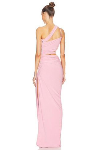 Cassia Dress in Solid Pink | Revolve Clothing (Global)