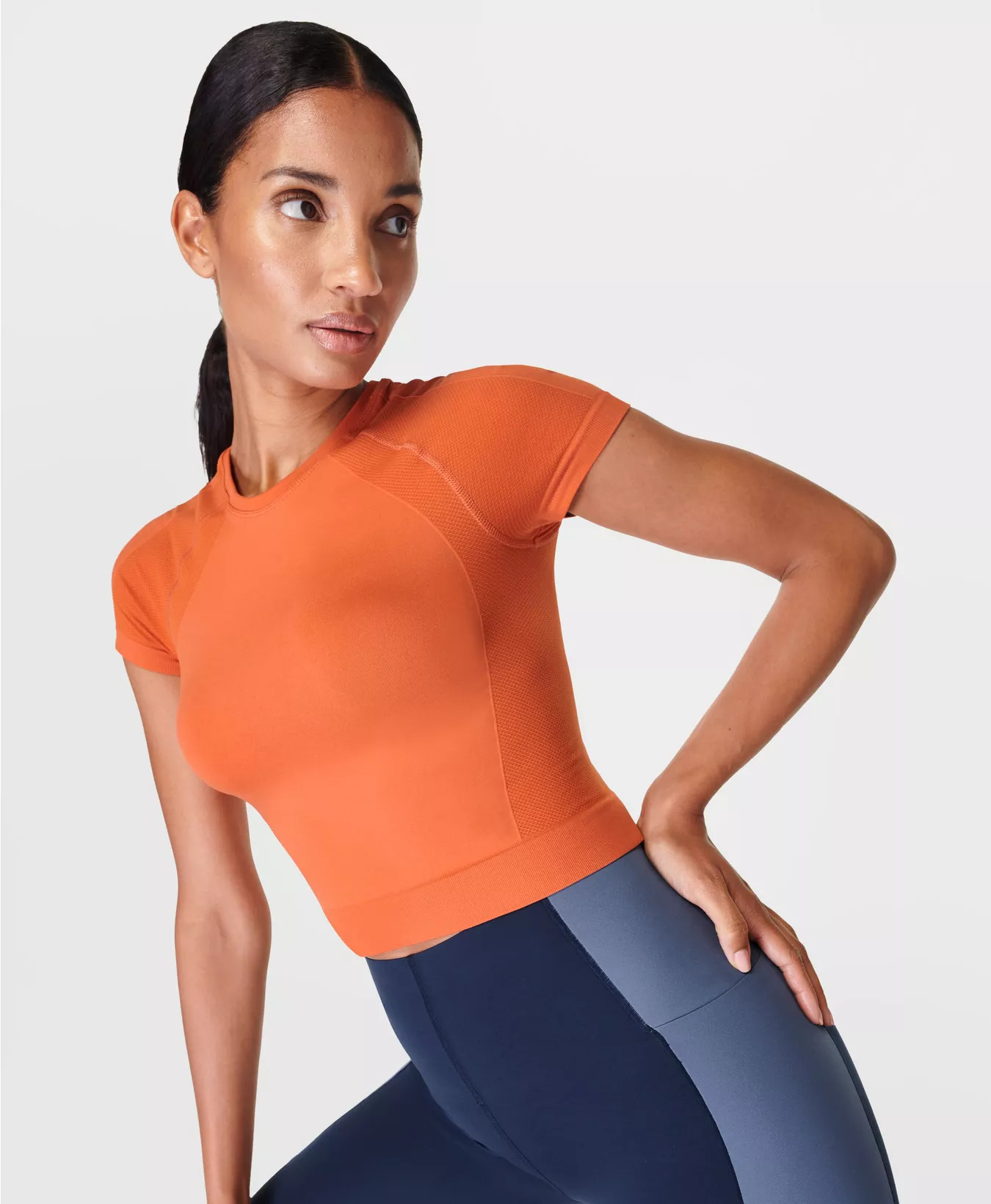 Athlete Crop Seamless Workout Tee | Sweaty Betty UK