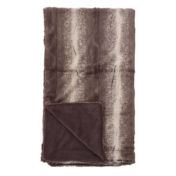 Animal Print Design Soft Plush Faux Fur Throw Blanket - Saro Lifestyle | Target