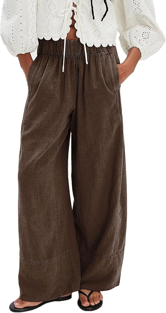 Womens Hudson Canyon Pants Side Striped Sweatpants Drawstring Waist High Rise Pant Trousers with ... | Amazon (US)