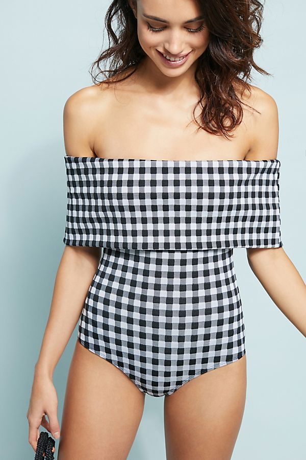 Beach Riot Kinney Off-The-Shoulder One-Piece Swimsuit | Anthropologie (US)