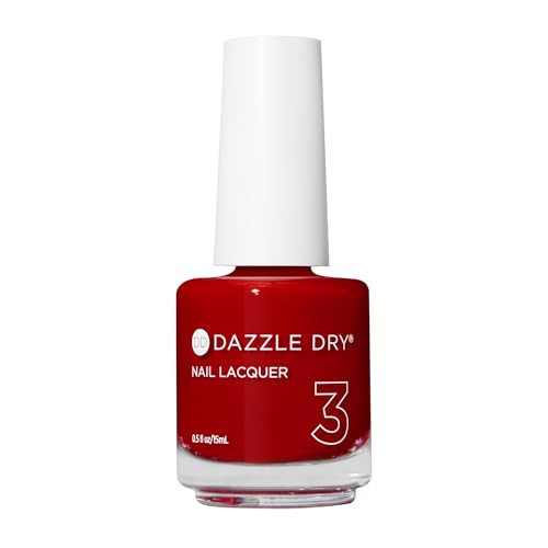 Dazzle Dry Nail Lacquer (Step 3) - Rapid Red - A full coverage classic true red. (0.5 fl oz) | Amazon (US)