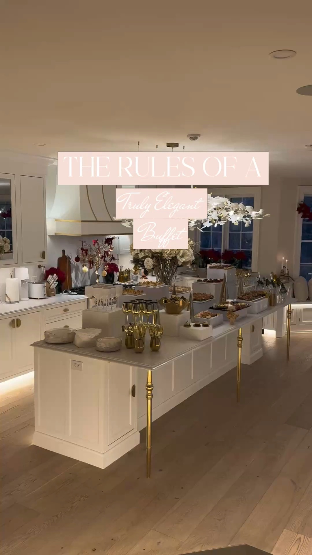 Creating a truly elegant buffet is an art form — part design, part hosting, part theatre. It’s not simply a table filled with food, but a choreography of color, height, texture, and intention. A beautiful buffet should feel effortless for your guests and quietly spectacular for the eye. I am tagging my book The Finer Code too because you’ll find this and so much more on entertaining. 💋

#LTKHoliday #LTKfoodie #LTKSeasonal