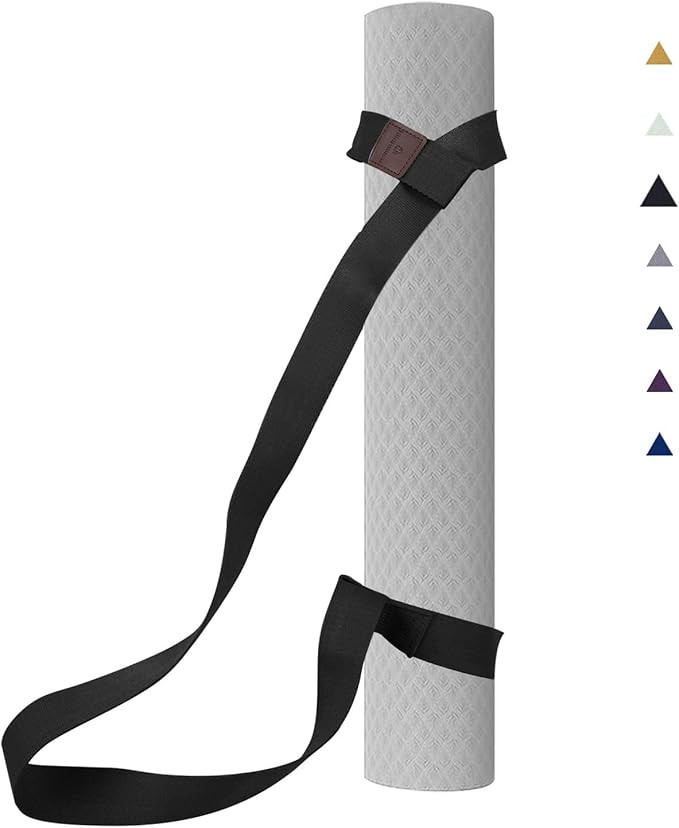 Yoga Mat Strap (Yoga Mat not Included), Easy-Cinch Yoga Mat Sling, Yoga Mat Carrier, The Must-Hav... | Amazon (US)