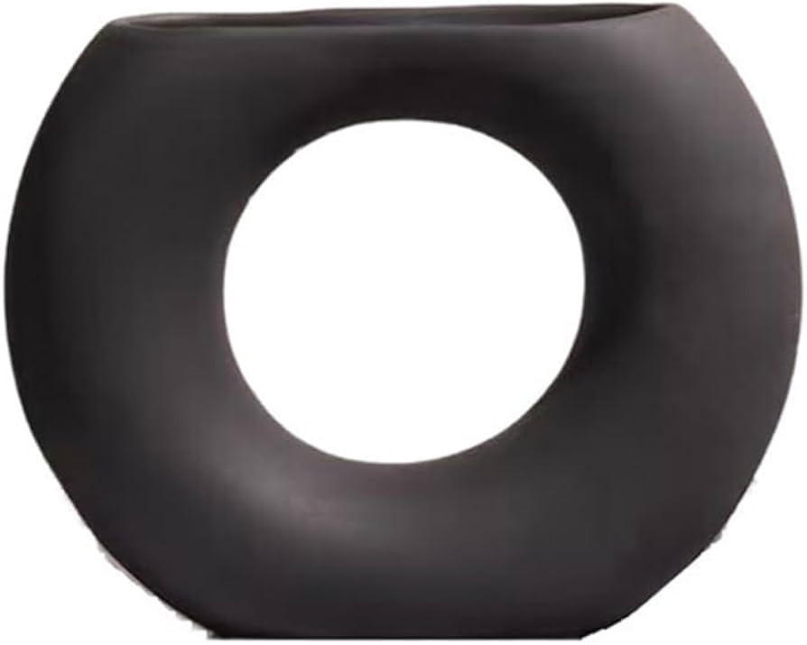 Vases High-Looking Black Ceramic Vase Artistic Flower Arrangement Suitable Living Room Wine Cabin... | Amazon (US)