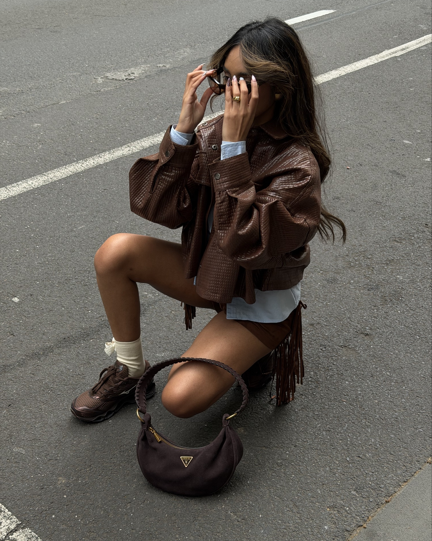 Blue and brown outfit combo with sneakers 

#LTKaustralia #LTKstyletip #LTKpetite