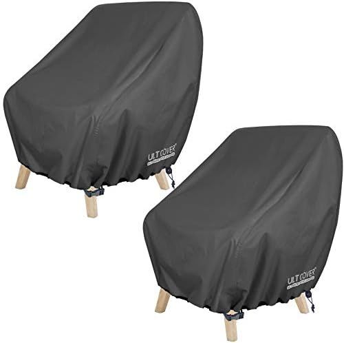 ULTCOVER Waterproof Patio Chair Cover – Outdoor Lounge Deep Seat Single Chair Cover 2 Pack Fits... | Amazon (US)