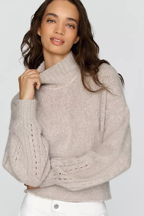 By Anthropologie Wool Cashmere Cinched Hem Sweater | Anthropologie (US)
