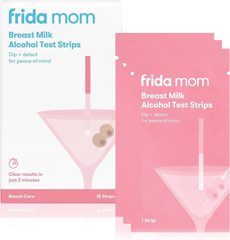 Frida Mom Alcohol Test Strips for Breastmilk, Detects Alcohol in 2 Mintues for Peace of Mind, 15c... | Amazon (US)
