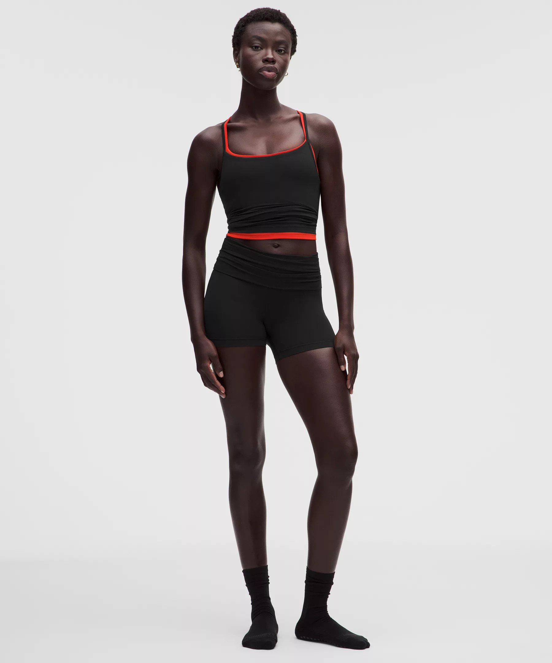 Groove Foldover Mid-Rise Short 4" | Lululemon (US)