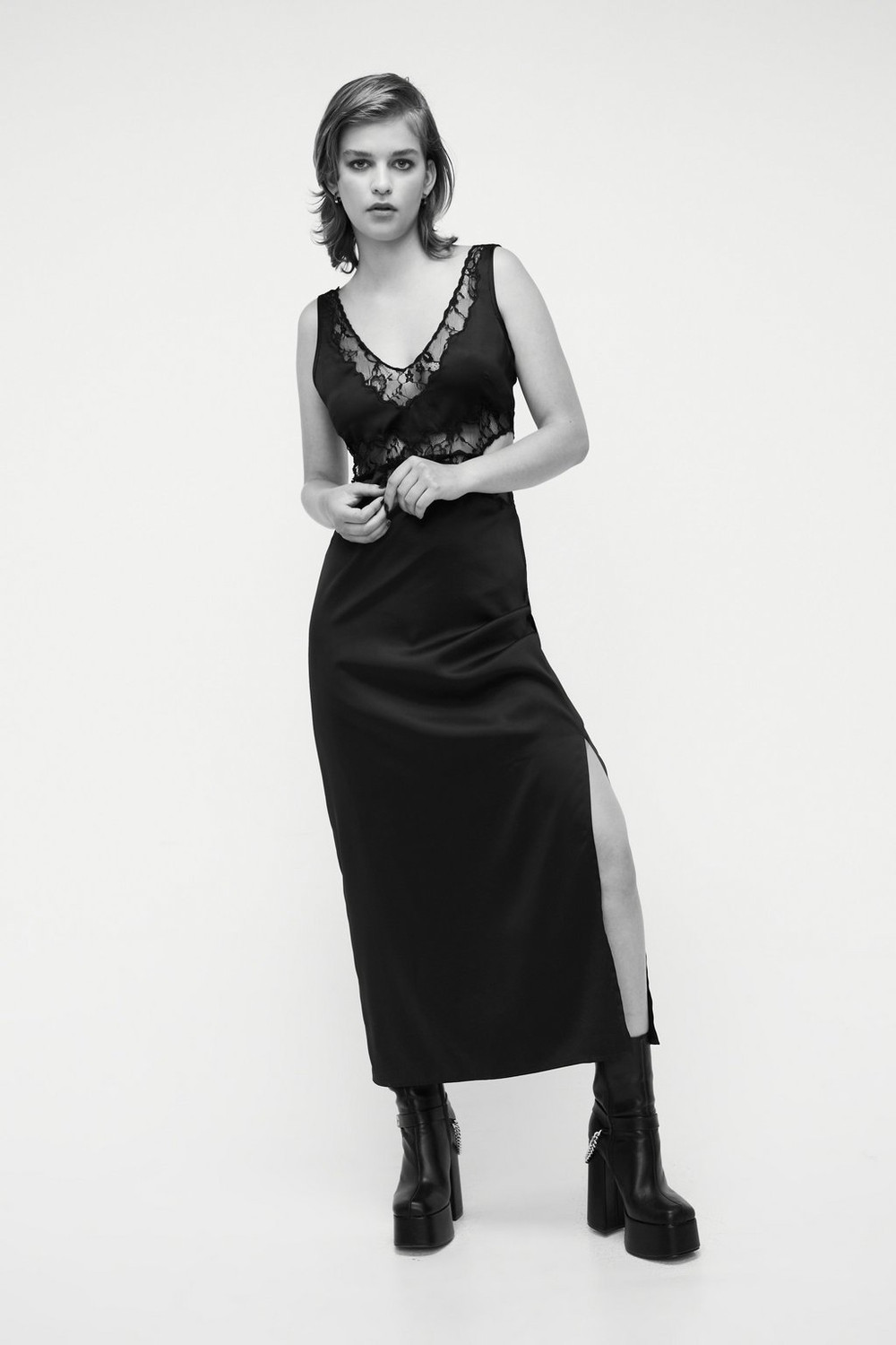 Lace Cut Out Maxi Dress | Nasty Gal (US)