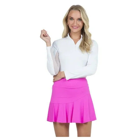 IBKUL Adult Female Flounce Skort Color: Hot Pink Size: XS | Walmart (US)