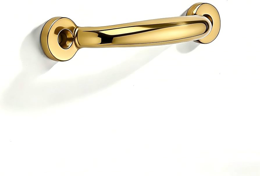 Luxury 5-Pack 100% Solid Brass Cabinet Pulls, 3-3/4" Center-to-Hole Pulls in Unlacquered Brass Fi... | Amazon (US)