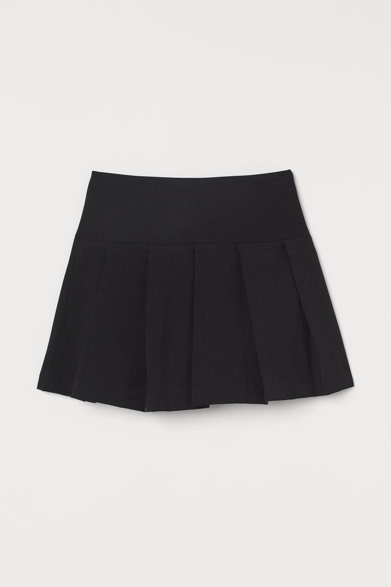 H & M - Pleated Skirt - Black | H&M (US + CA)