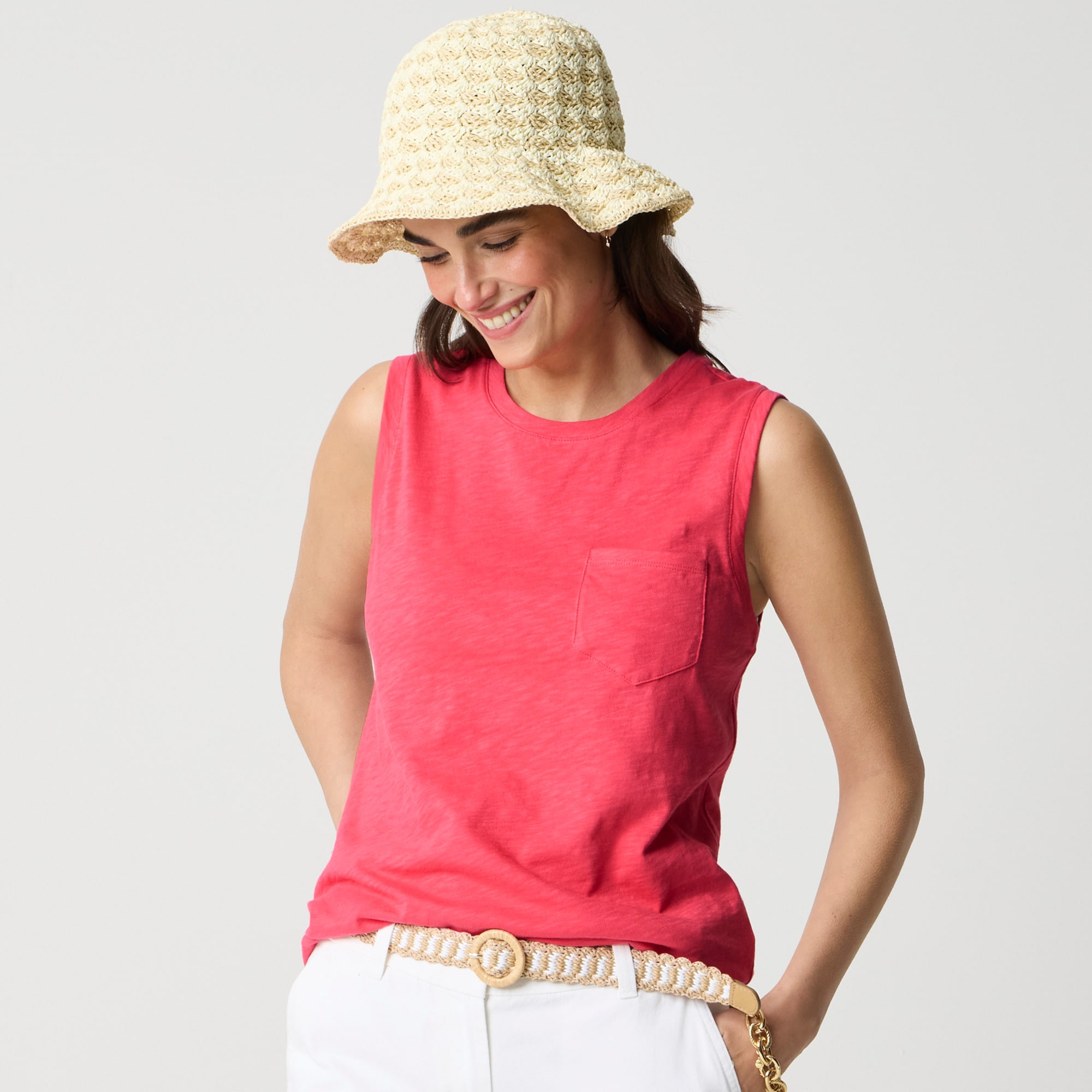 Girlfriend pocket tank top | J.Crew Factory