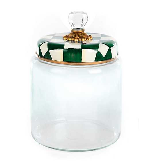 Emerald Check Large Kitchen Canister | MacKenzie-Childs