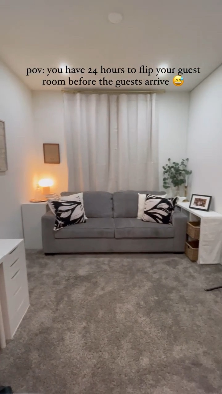 We enjoy entertaining in our house, and the best feeling is knowing your guests have a comfy place to sleep for the night. This makeover project led us to this inexpensive queen sleeper sofa that has hosted many guests. After almost 9 months of use it still looks great! Don’t believe me yet? Try it out for yourself in-store! 😊

#guestbedroom #roommakeover #diyhomeprojects #diydecor #homedecor #homedesign #ascdiy #alanayasochic

#LTKVideo #LTKHome #LTKFindsUnder100